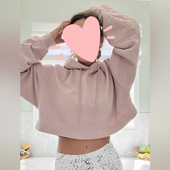 Alo Yoga Cropped Boxy Hoodie - Picture 1 of 4